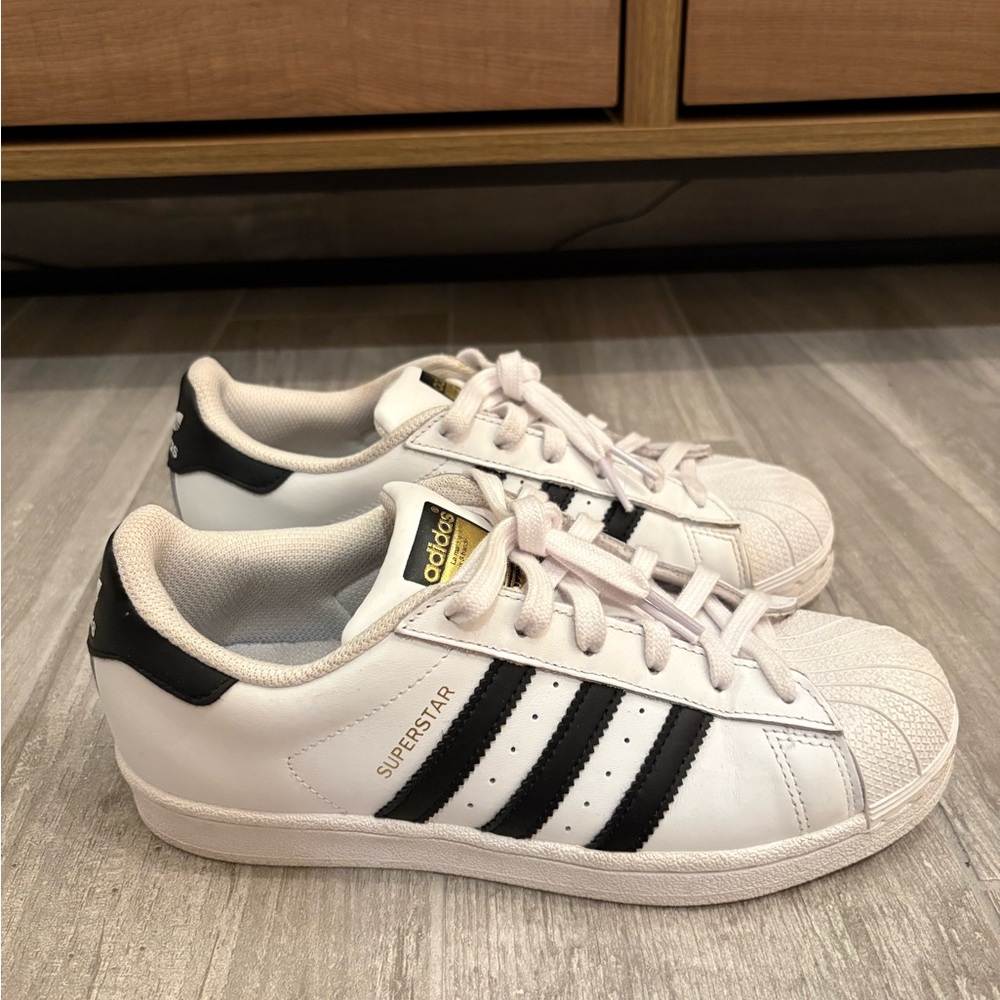 Adidas Sneakers - White with Black Stripes